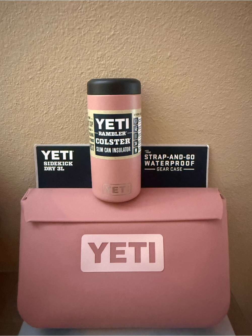 YETI Sandstone Pink 3Lsidekick and colster